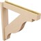 Ekena Millwork 6-in W x 36-in D x 36-in H Funston Block Rough Cedar Woodgrain TimberThane Outlooker, Primed Tan OUTUR060X36X36FST44RCPR - alternate 5